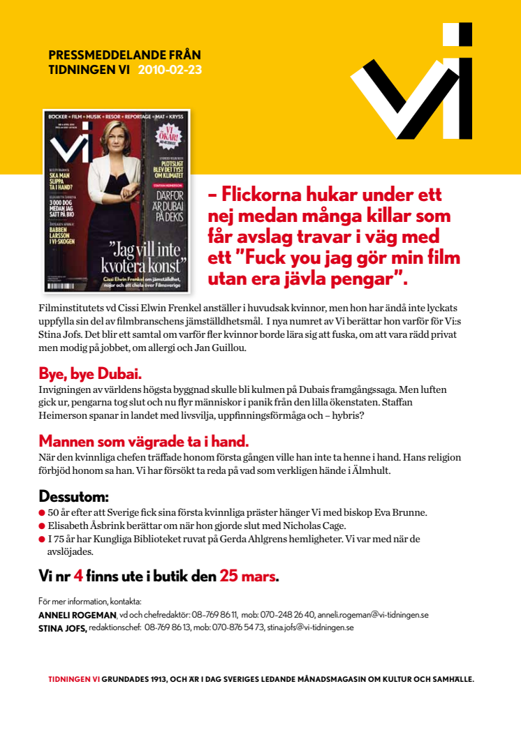 Cissi Elwin Frenkel: "Jag vill inte kvotera konst"