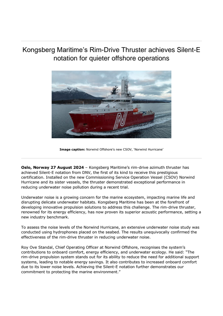 Kongsberg Maritime’s Rim-Drive Thruster achieves Silent-E notation for quieter offshore operations_approved.pdf