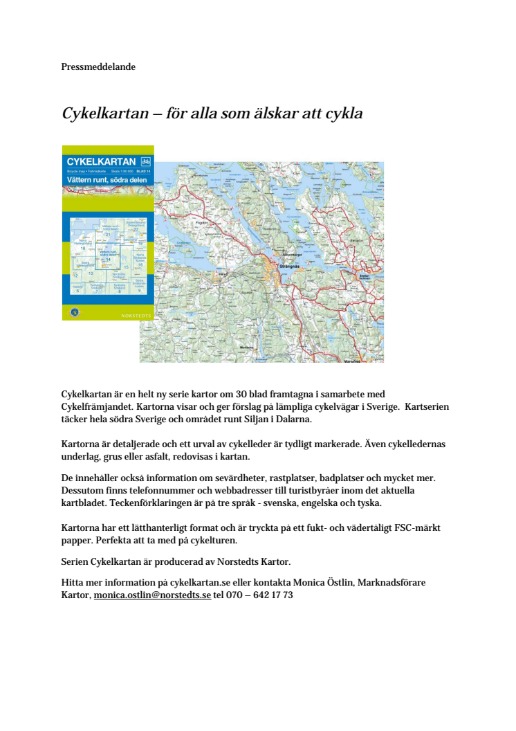 Cykelkartan - för alla som älskar att cykla