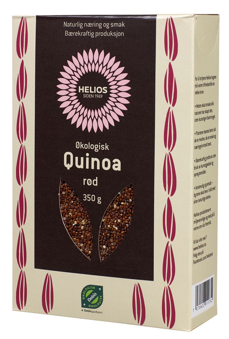 Helios quinoa rød økologisk 350 g