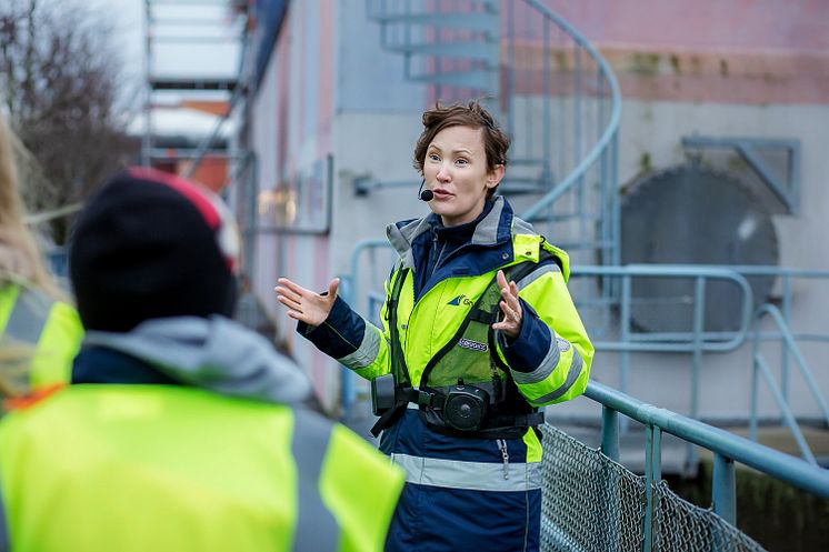 Studiebesök med en skolklass