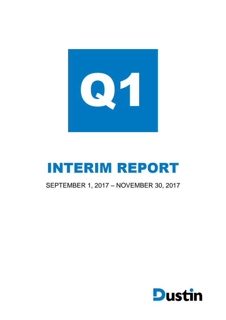 Interim report for the period Sep 1 2017 – Nov 30 2017, Q1
