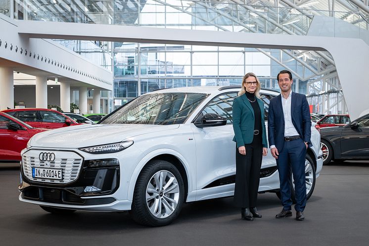Renate Vachenauer, ansvarlig for indkøb hos Audi, og Christian Blackert, CEO hos TSR Resource