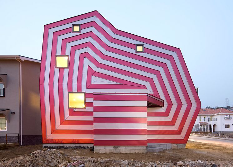 Lollipop house ritat av arkitekten Moon Hoon.