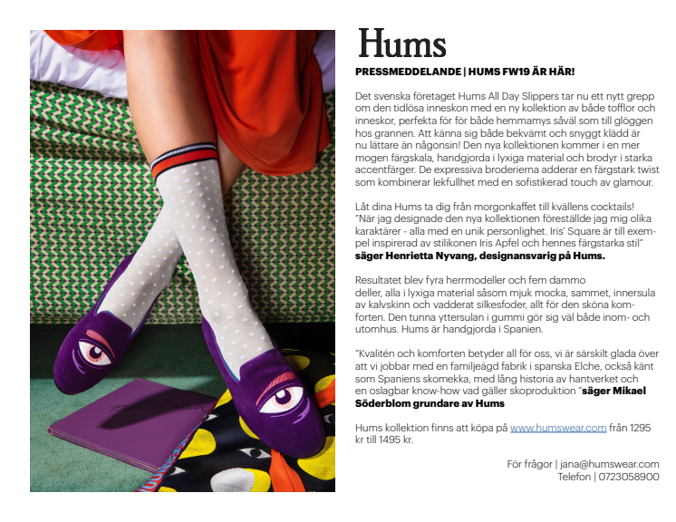 Hums All Day Slippers och House Shoes för hösten är här