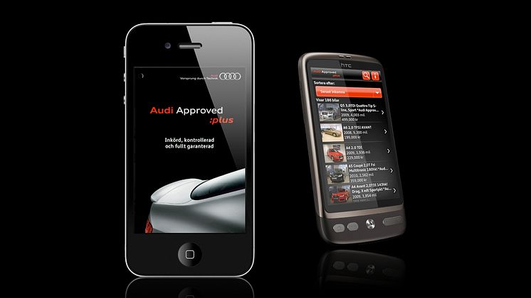 Audi Approved applikation för Iphone och Android