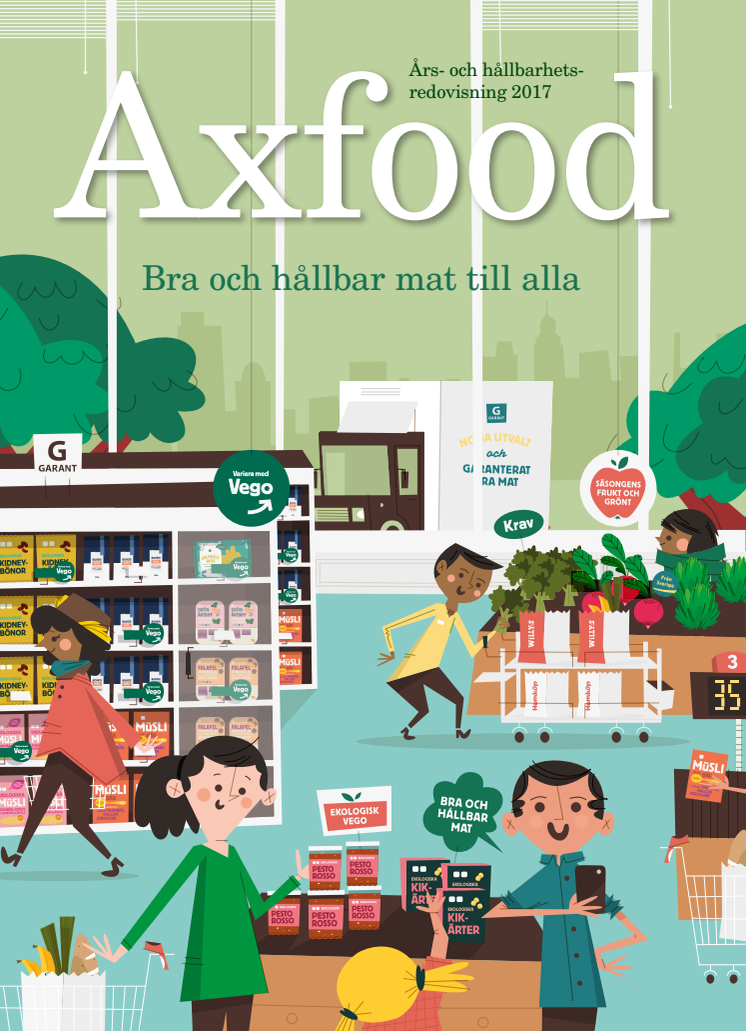 Axfood publicerar års- och hållbarhetsredovisningen för 2017