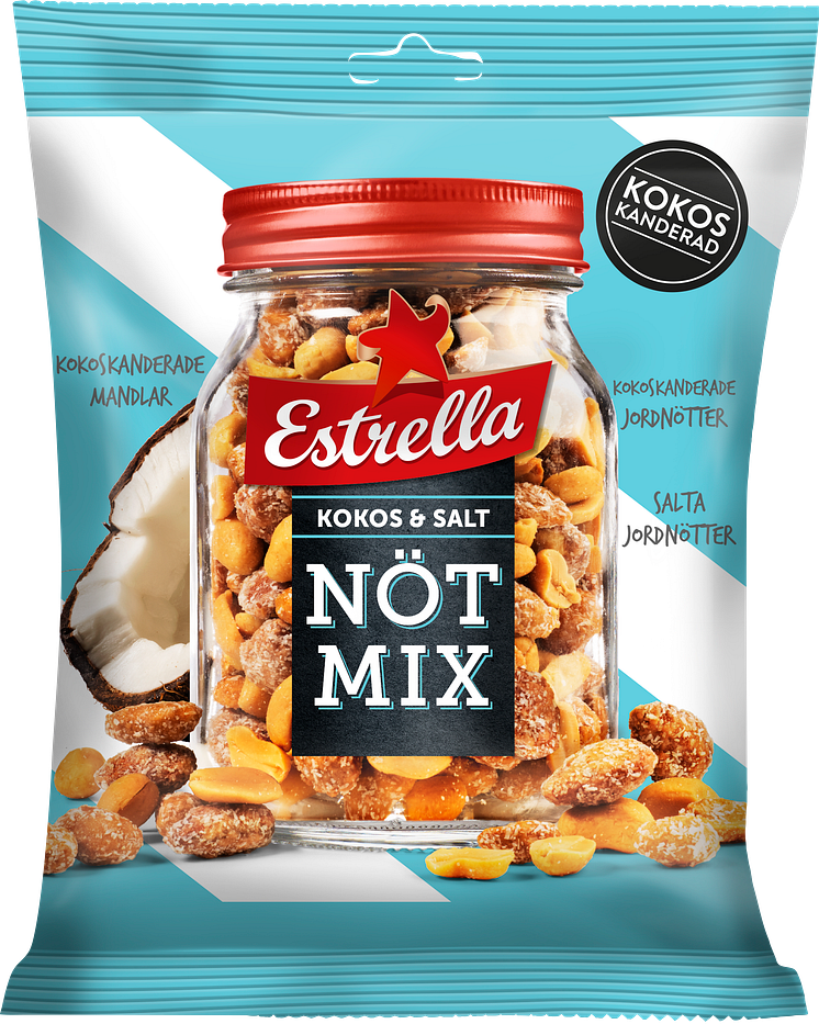 Estrella Nötmix Kokos & Salt 