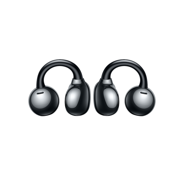 Huawei FreeClip_Black_Earclips_PNG