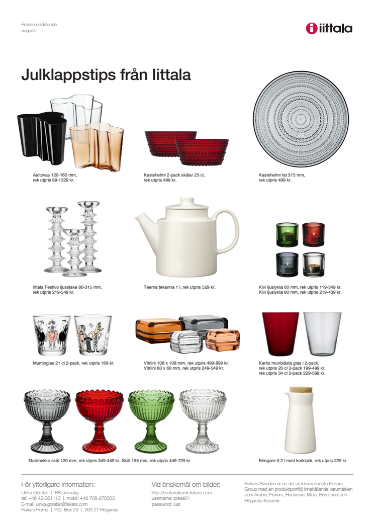 Julklappstips från Iittala