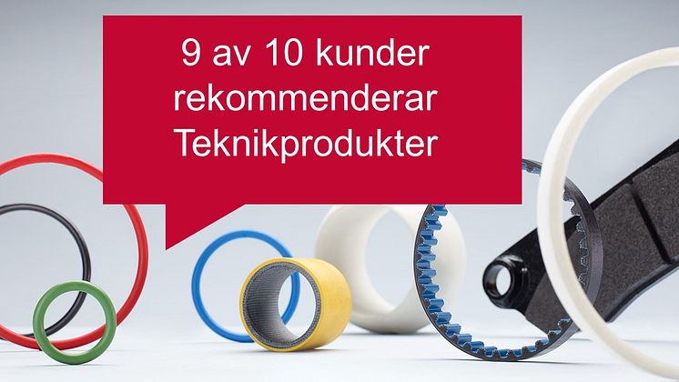 9 av 10 kunder rekommenderar Teknikprodukter