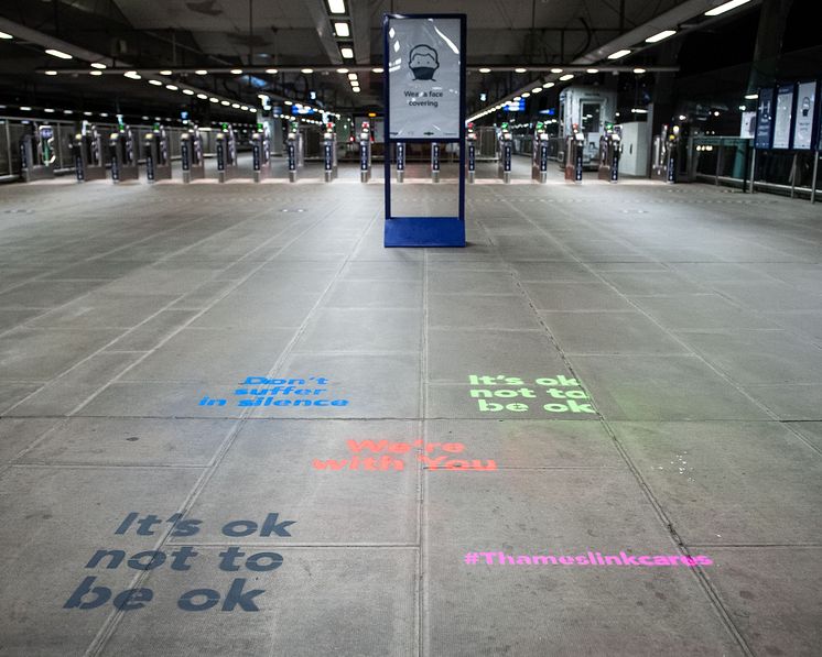Affirmation Art appears at Blackfriars station