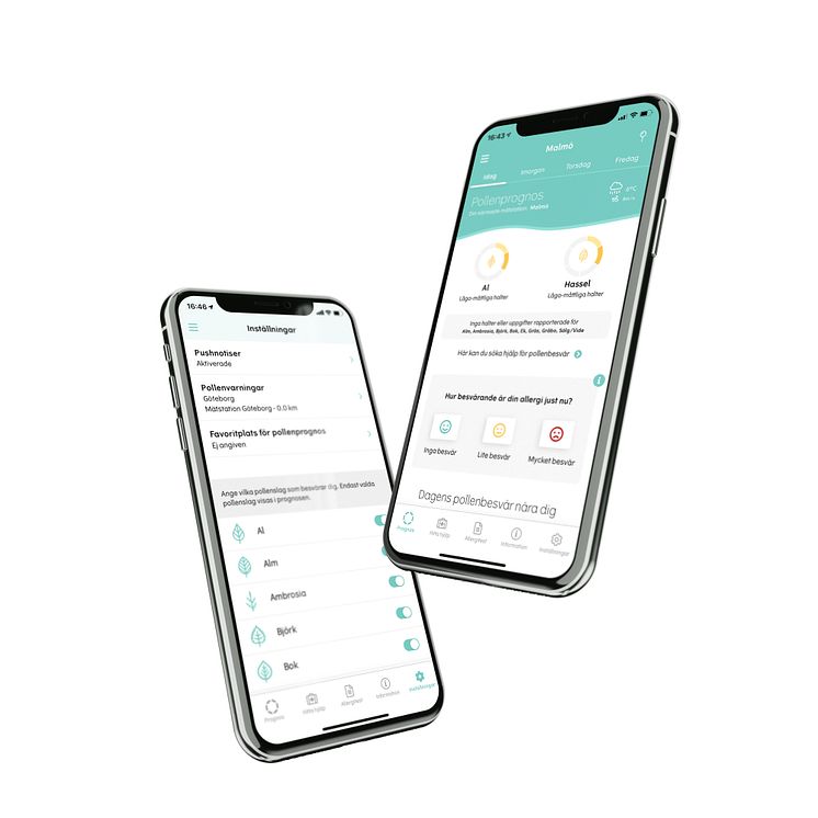 Pollenprognos i Pollenkoll-appen