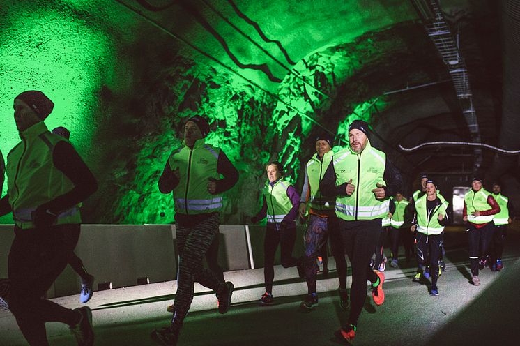 Pre race Stockholm Tunnel Run Citybanan 25 mars