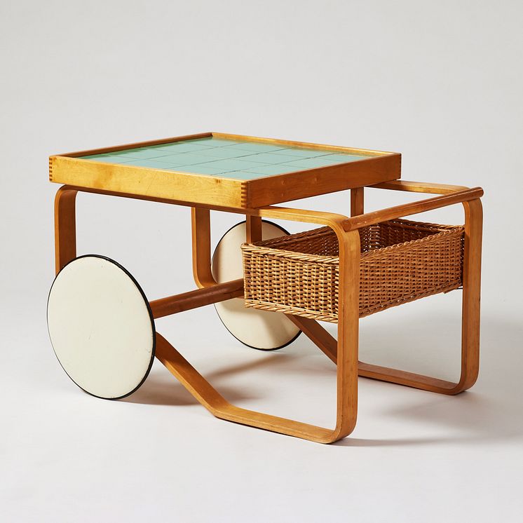 Serving trolley by Alvar Aalto