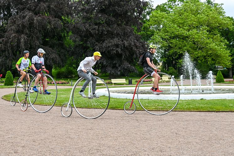 Höghjulingar i Stadsparken