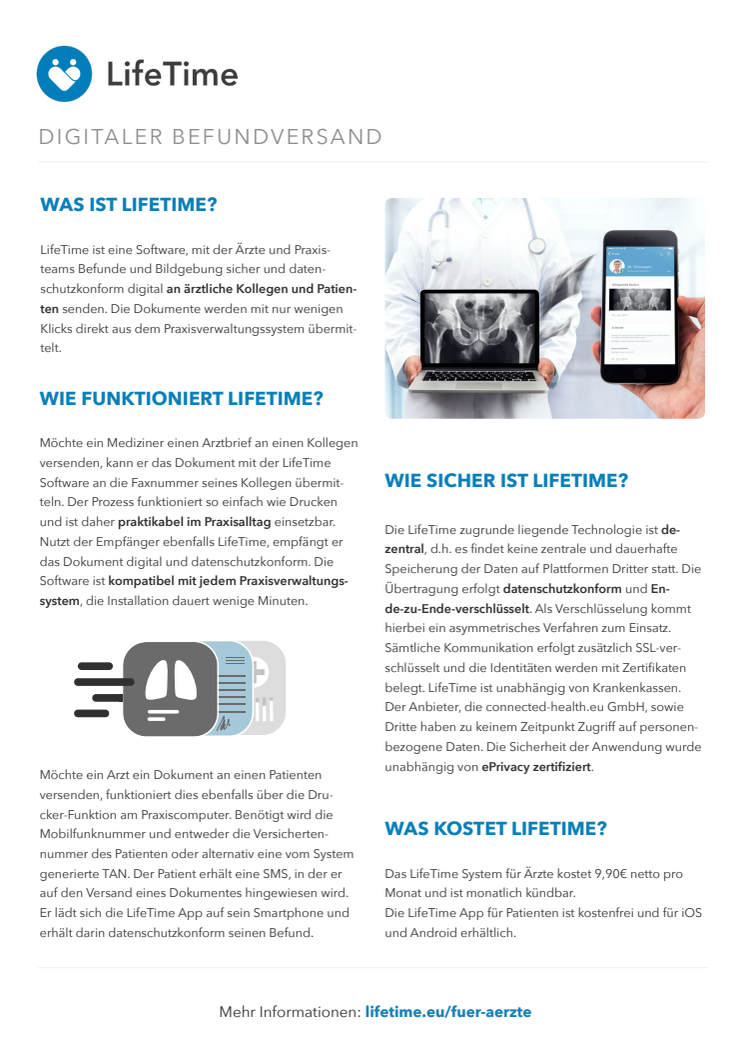 LifeTime für Ärzte - OnePager