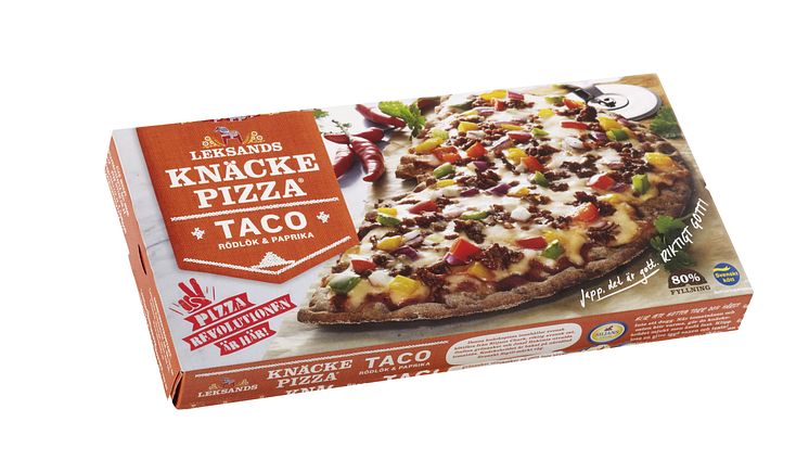 Leksands knäckepizza - taco (förpackning)