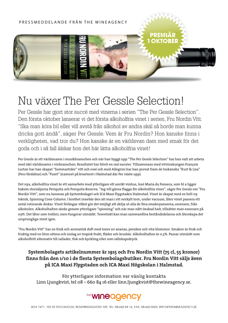 Nu växer The Per Gessle Selection!