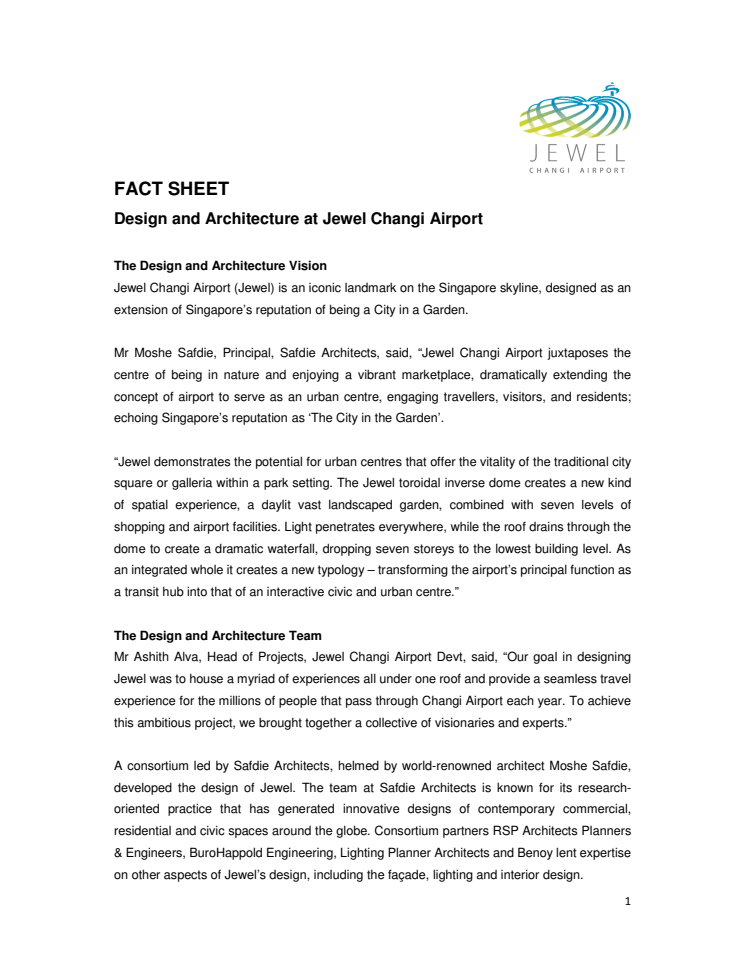 [FACT SHEET] Design & Architecture