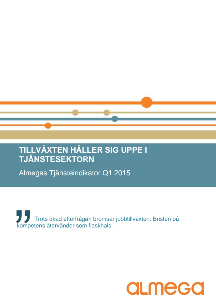 Almegas Tjänsteindikator Q1 2015