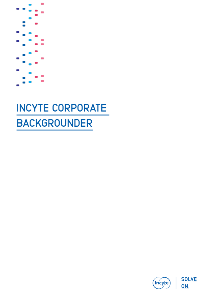 Incyte Corporate Backgrounder August 2021