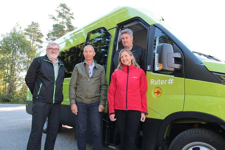 Skoleskyss med elektriske minibusser på Romerike