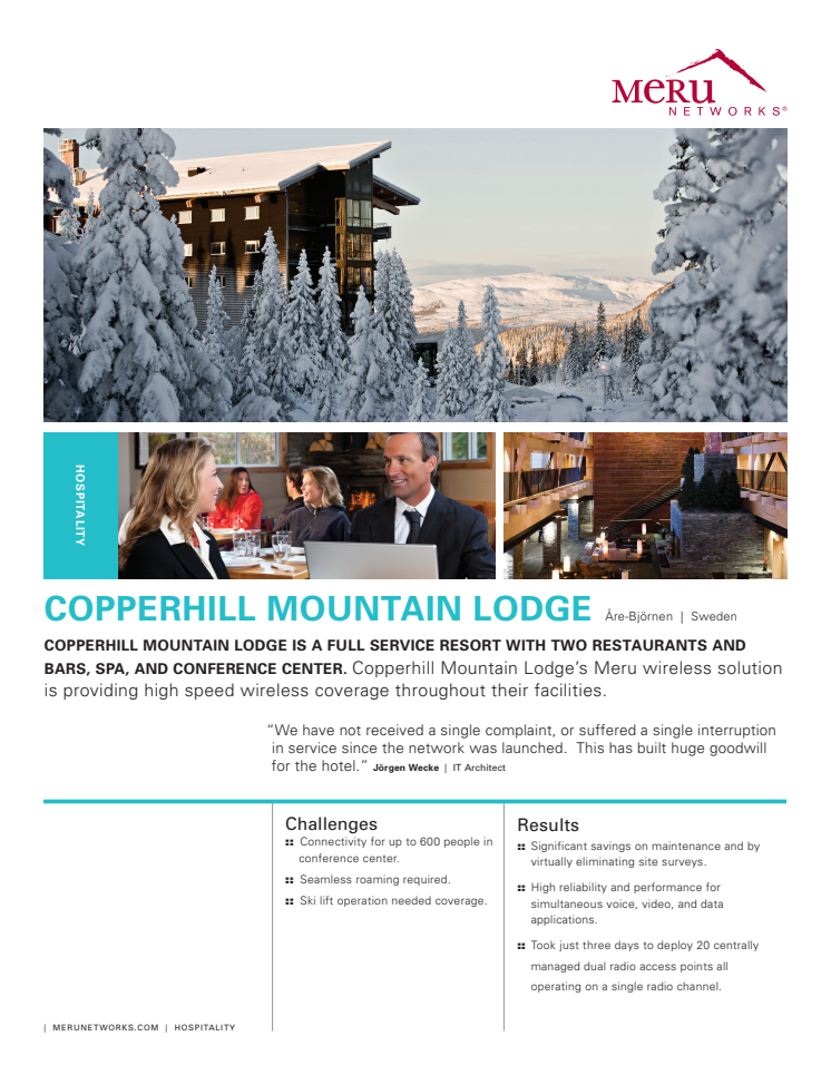 Copperhill Mountain Lodge -hotelli: langaton verkko kaikissa tiloissa