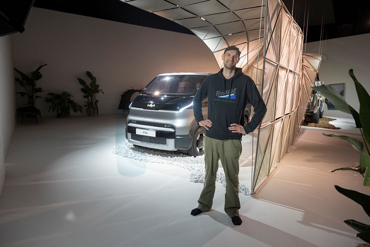 Kia ambassadör Felkan Snickrar Kia PV5
