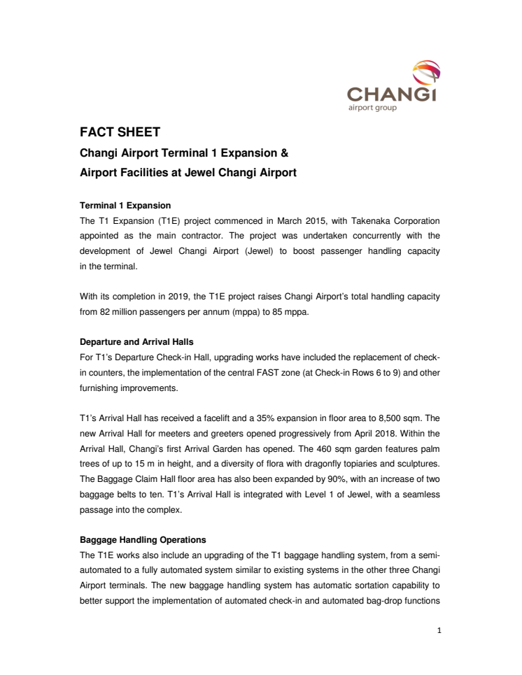 [FACT SHEET] Airport Facilities in Jewel