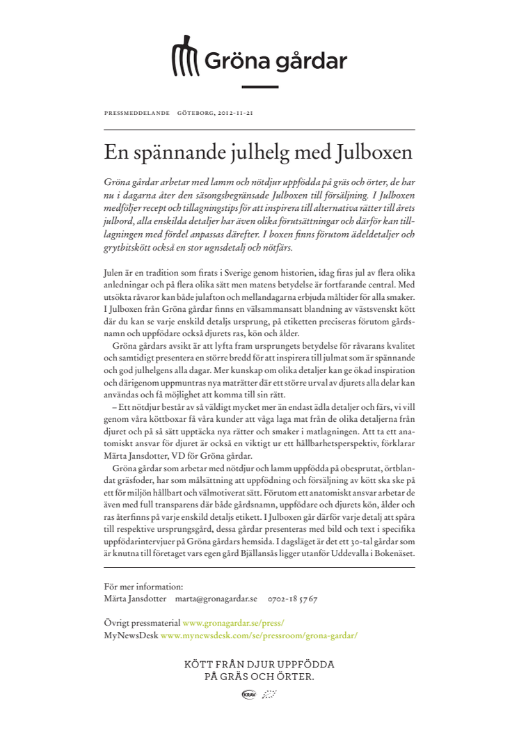 En spännande julhelg med Julboxen