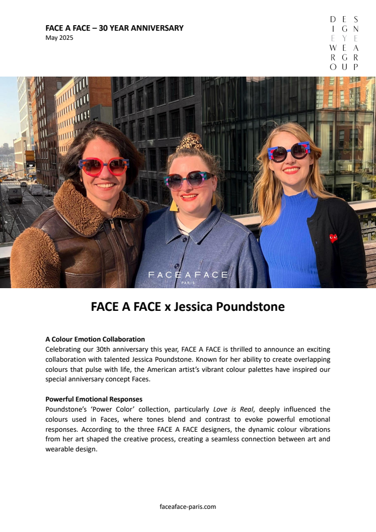FACE A FACE x Jessica Poundstone
