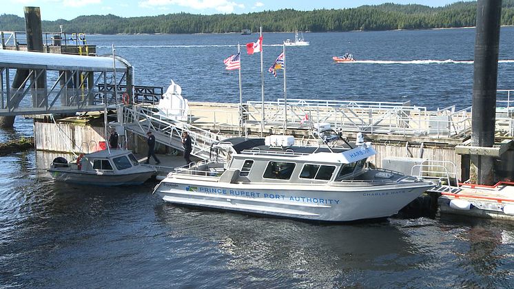 High res image - Raymarine - Charles Hays patrol vessel docked