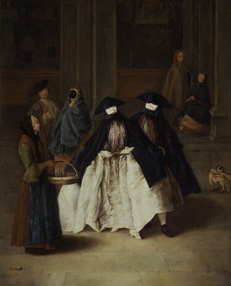 (1599) Parfumesælgeren_maleri af Pietro Longhi. År 1750-1752