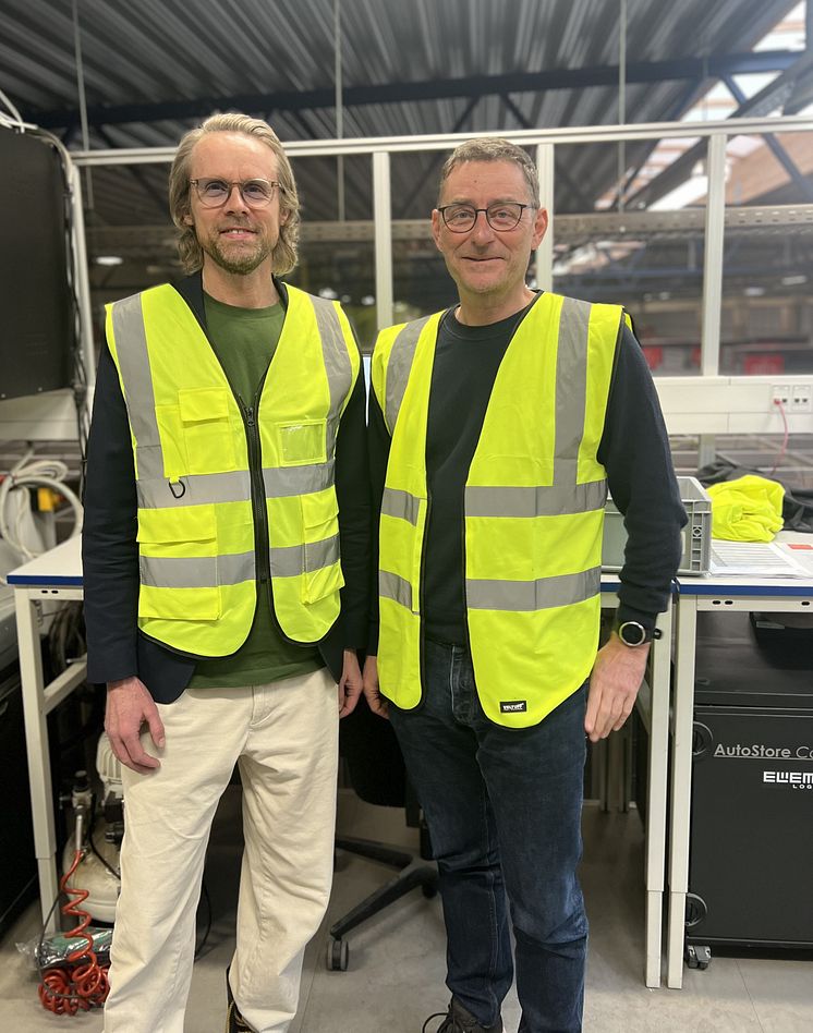 Thomas Granhof, der er medstifter og CSO i The 0-Mission & Jan Brevadt, der er Bæredygtighedschef i Carl Ras