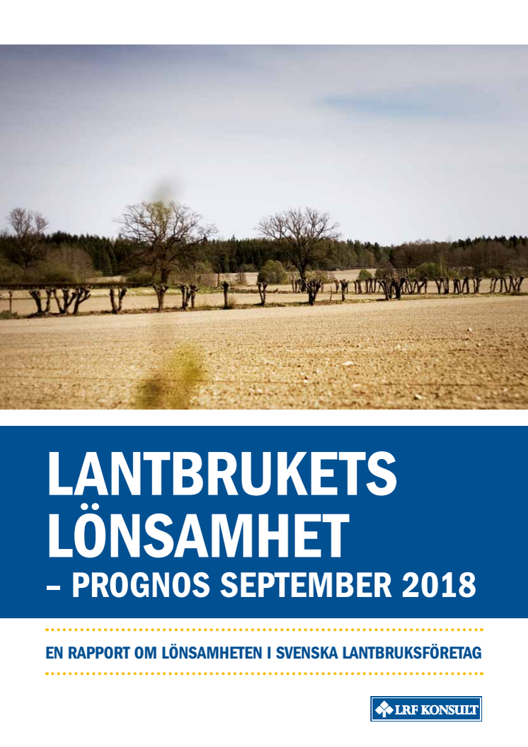 Lantbrukets Lönsamhet -