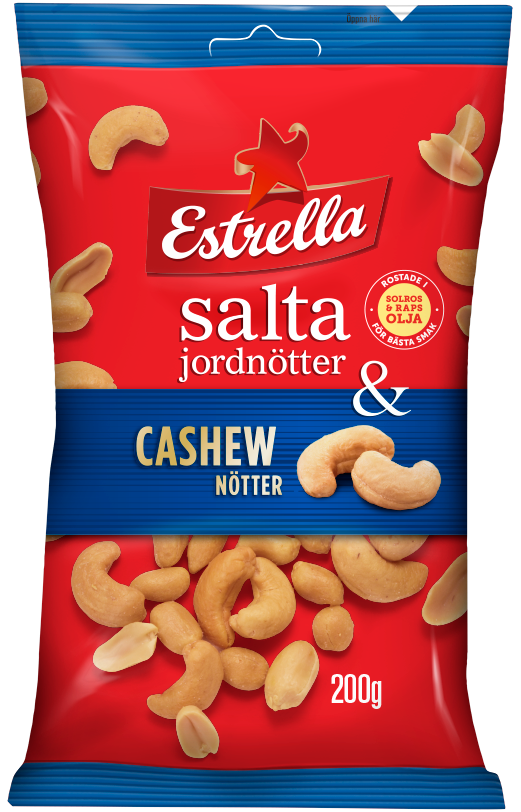 Estrella Salta jordnötter & cashewnötter