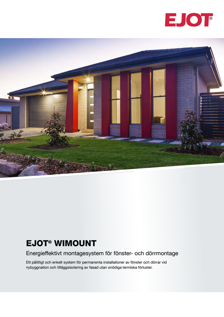 WIMOUNT - Energieffektivt montagesystem för fönster- och dörrmontage