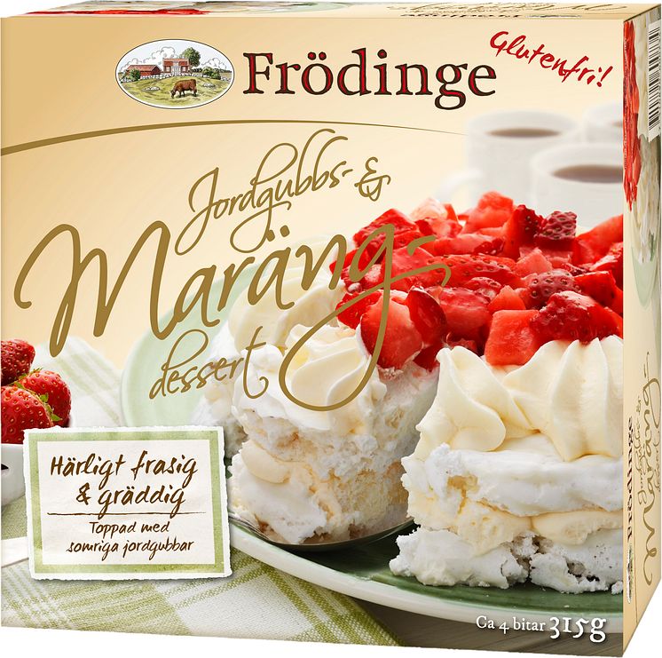 Frödinge Jordgubbs- & marängdessert