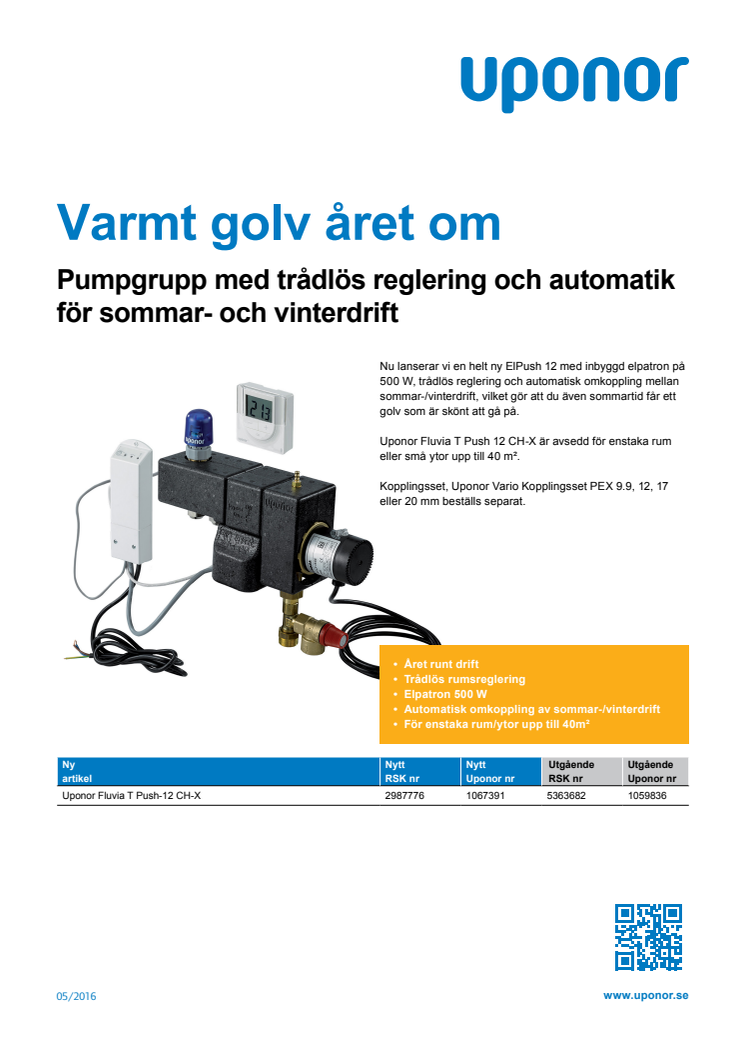 Varmt golv året om