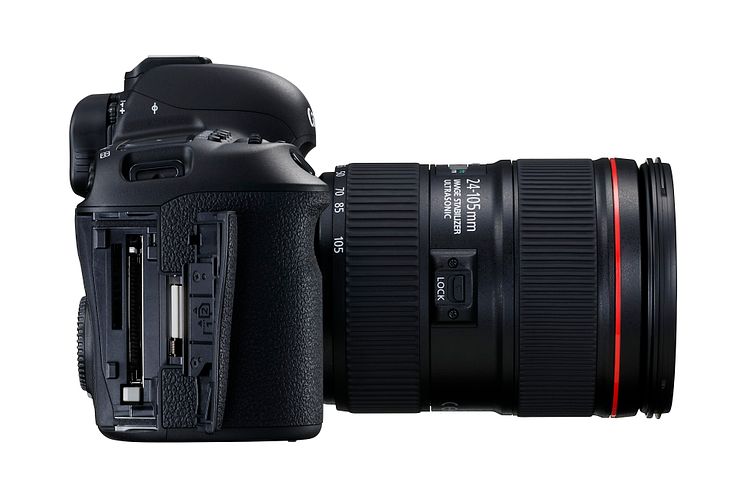 EOS 5D MkIV SIDE LEFT OUTPUT TERMINALS w EF 24-105mm