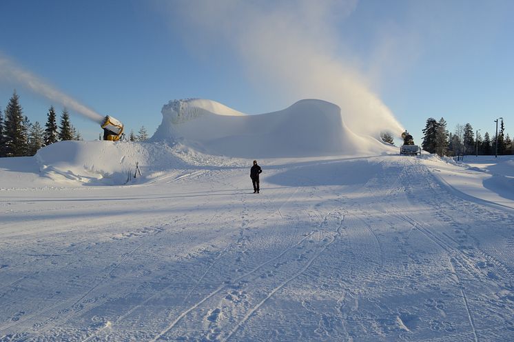 Forberedelser til snølagring 