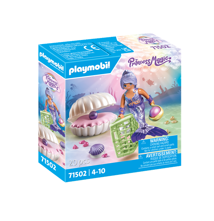 Meerjungfrau mit Perlmuschel (71502) von PLAYMOBIL_Box links