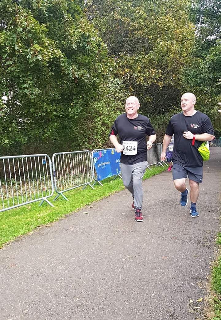 Runners Mick and Graham McCann