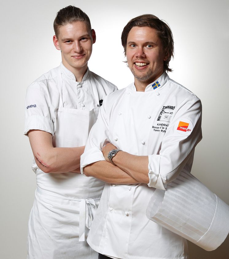 Tommy Myllymäki med Commis Albin Edberg 