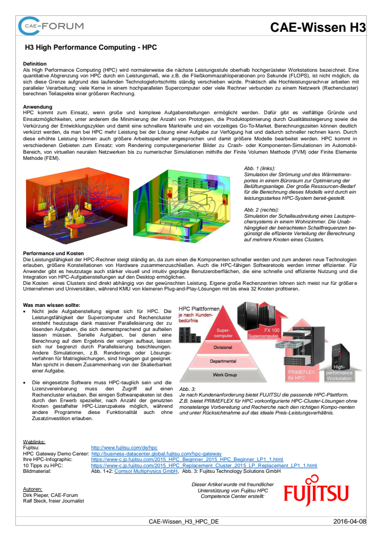 High Performance Computing (HPC) DE