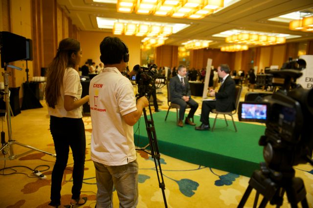 The HBM crew in action at SMF 2015 at the Marina Bay Sands