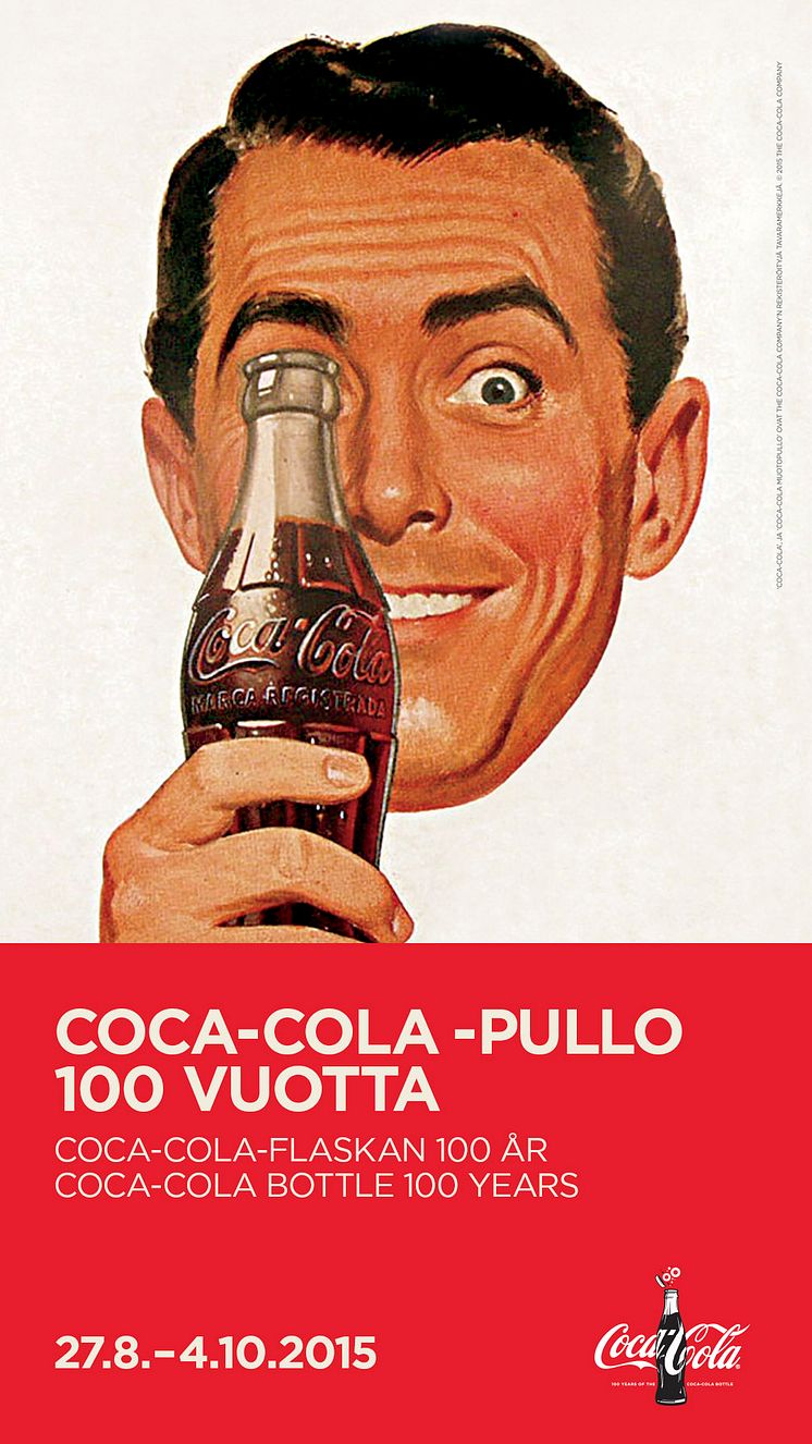 Coca-Cola-pullo poptaidetta Sinebrychoffin taidemuseossa