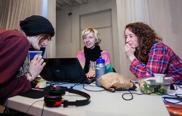 Global Game Jam på Tekniska museet. Foto: Anna Gerdén