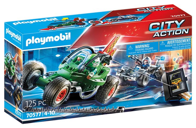 Polizei-Kart: Verfolgung des Tresorräubers (70577) von PLAYMOBIL